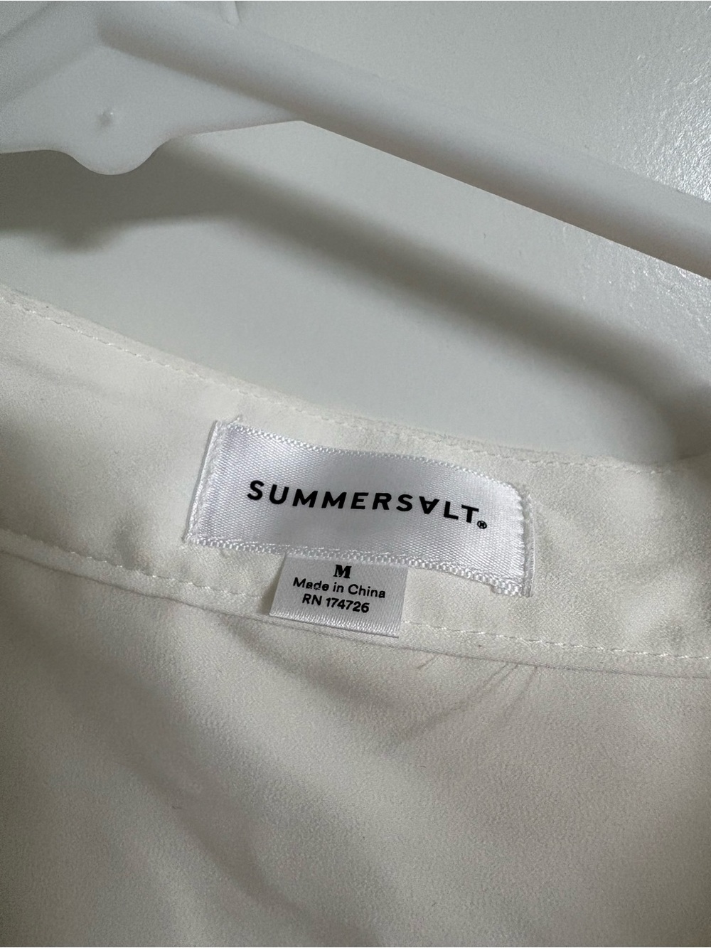 summersalt Cream Button-Front Top - Picture 2 of 4